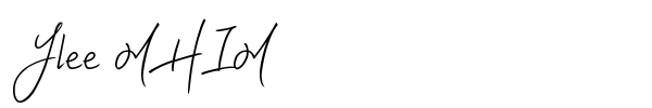 Ylee MHIM font preview